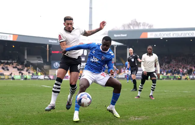 Habib Diarra of Sunderland is challenged by Jordan Lawrence-Gabriel