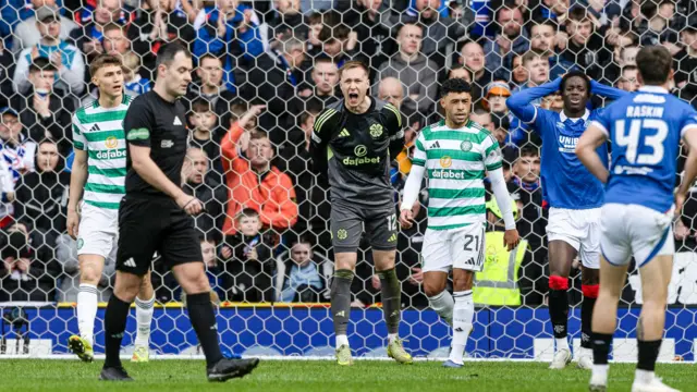 Rangers and Celtic players