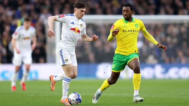 Leeds v Norwich action