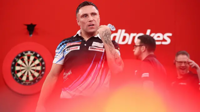 Gerwyn Price celebrates