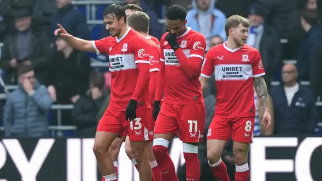 David Strelec raises a finger in celebration