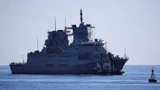 German frigate FGS Nordrhein-Westfalen.