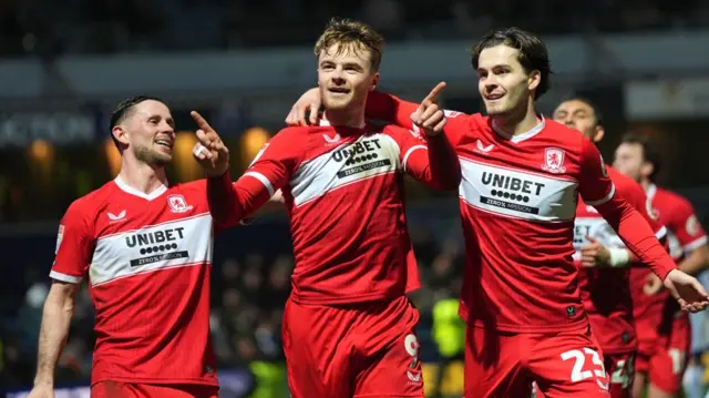 Tommy Conway celebrates at Loftus Road