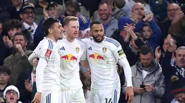 Leeds celebrating