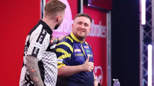 Luke Littler and Danny Noppert in conversation