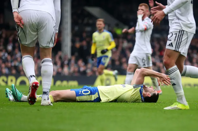 Finn Azaz of Southampton reacts