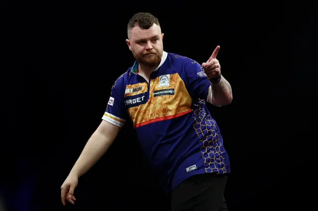 Josh Rock pointing