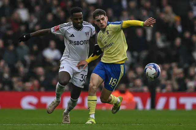 Ryan Sessegnon challenges Tom Fellows