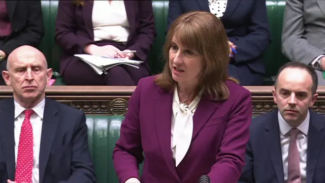 Rachel Reeves speaking in the House of Commons