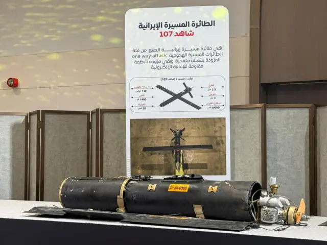 Last week, the UAE government displayed attack drones and missiles it says were fired from Iran