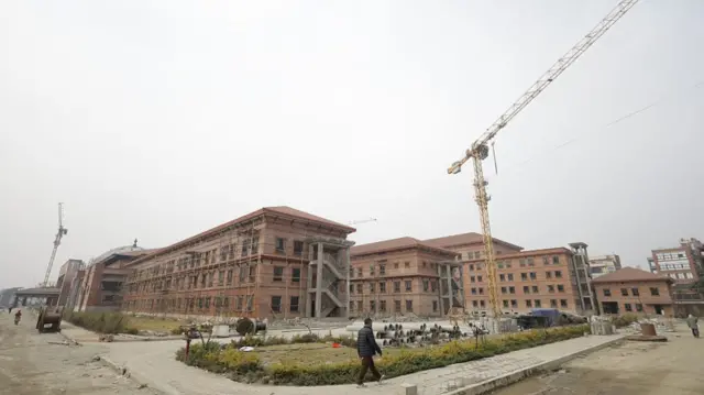 Nepal's new parliament building under construction