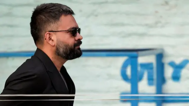 Side view of Balendra Shah whose party is poised to win the 2026 Nepal election by a landslide