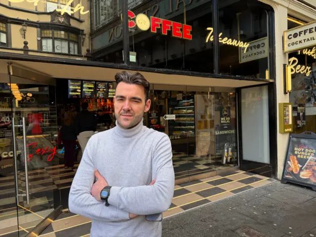 Alessandro Varese looking straight at the camera