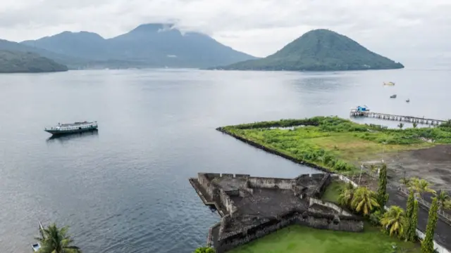 Kalamata Fort, a fort built by the Portuguese in 1540, in Ternate