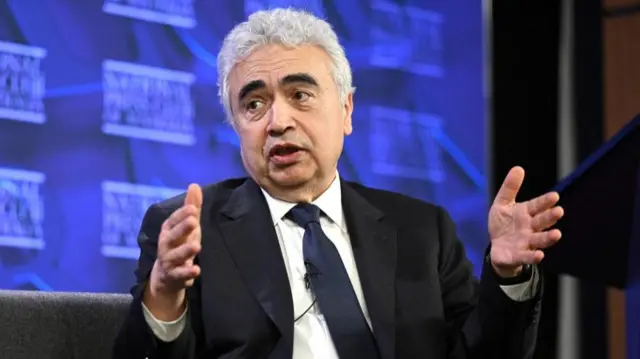 Fatih Birol speaks in a file photo