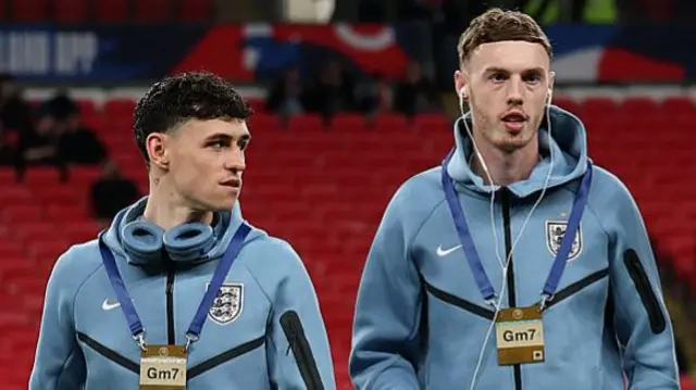 Phil Foden and Cole Palmer