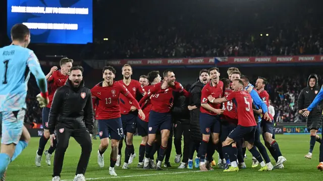 Czech Republic celebrate