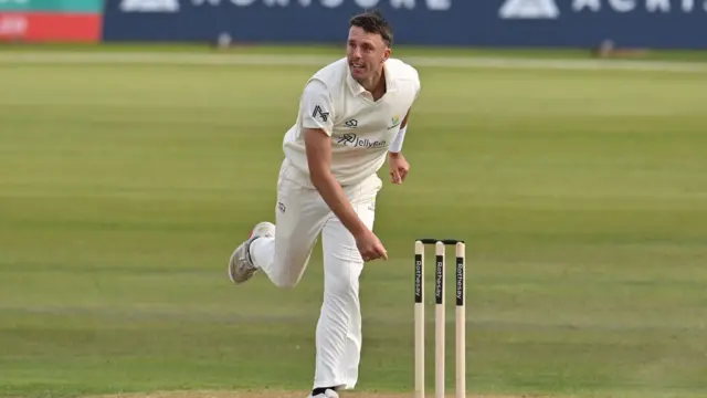 Ryan Hadley in action for Glamorgan