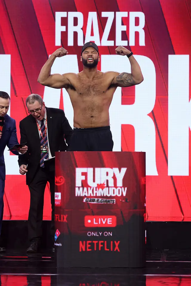 Frazer Clarke weighs in