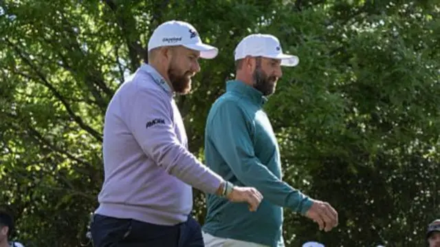 Shane Lowry and Dustin Johnson