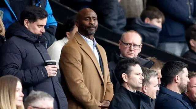 Jason Roberts watching West Brom in a game against Sheffield United last month