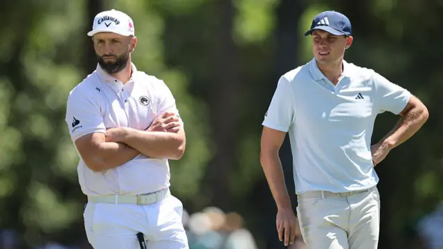 Jon Rahm and Ludvig Aberg at The Masters