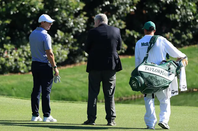 Rory McIlroy on day three of The Masters 2026