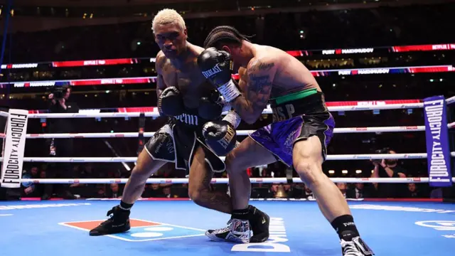 Conor Benn in action