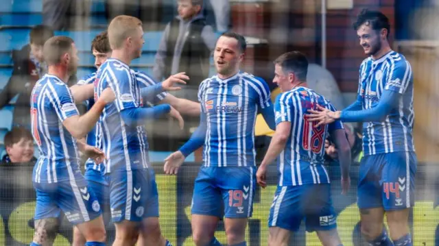 Kilmarnock players celebrating
