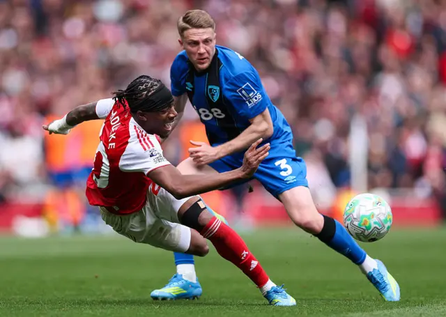 Adrien Truffert and Noni Madueke