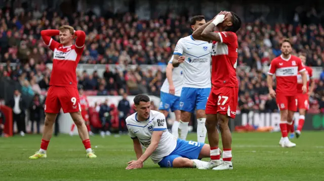 Middlesbrough react to missed chance