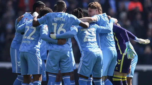 Coventry players huddle