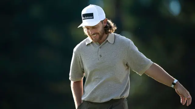 Tommy Fleetwood on day two of The Masters 2026