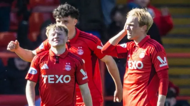 Aberdeen are on course for Stephen Robinson's first victory