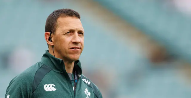 Ireland's Head Coach Scott Beaming