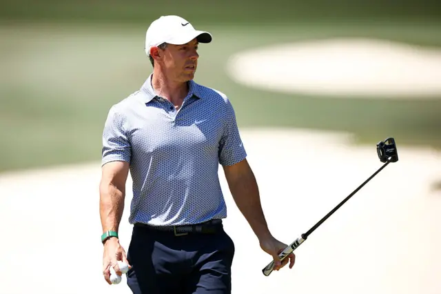 Rory McIlroy on day three of The Masters 2026