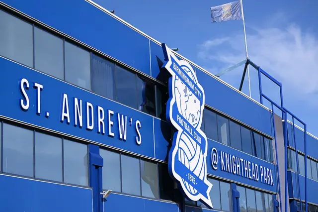 A general view of St Andrew's Stadium