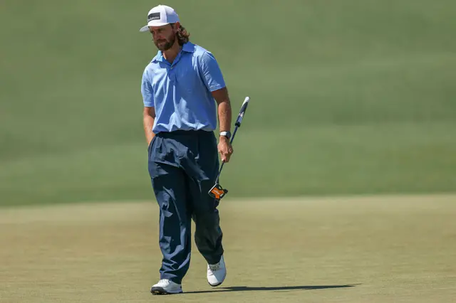 Tommy Fleetwood on day three of The Masters 2026