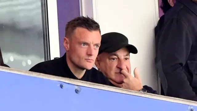 Jamie Vardy in the stands
