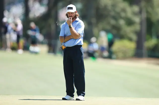Tommy Fleetwood on day three of The Masters 2026