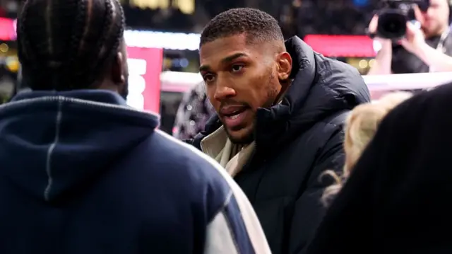 Anthony Joshua ringside