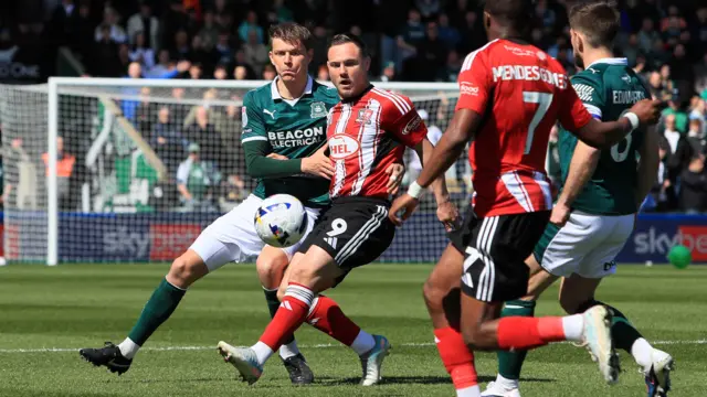 Action from Plymouth v Exeter