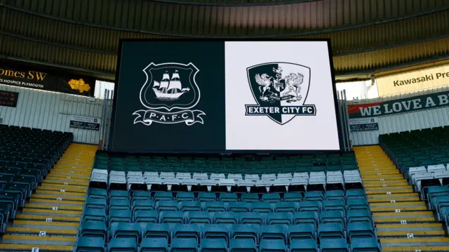Scoreboard at Home Park
