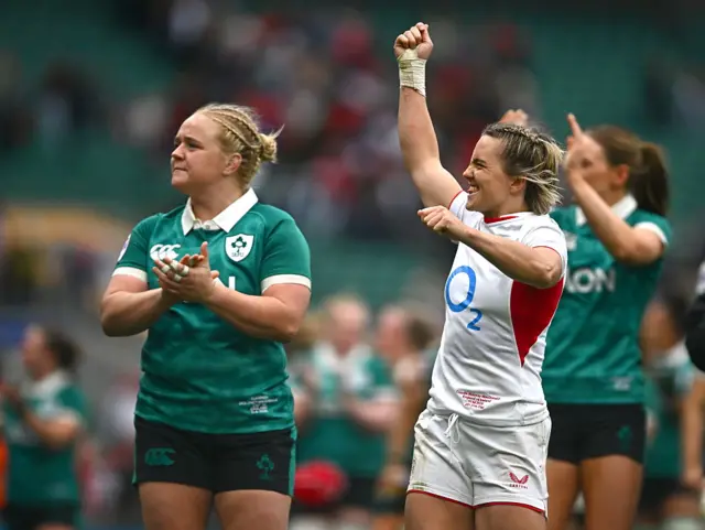 Cliodhna Moloney-MacDonald of Ireland, left, and Claudia Moloney-MacDonald of England