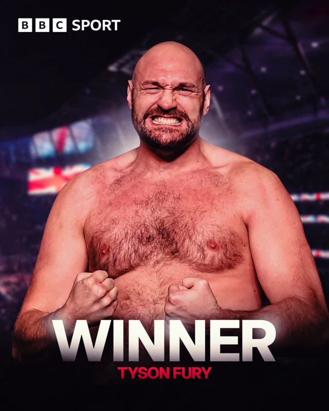 Tyson Fury winner graphic