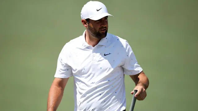 Scottie Scheffler in the final round of The Masters 2026