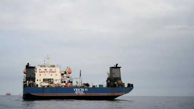 Vessel at the Strait of Hormuz, off the coast of Oman’s Musandam province