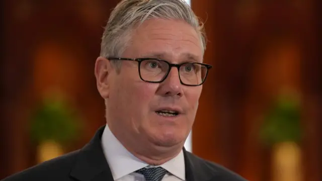 Keir Starmer speaks during an interview