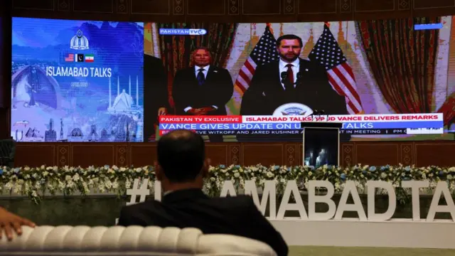 JD Vance speaks in Islamabad