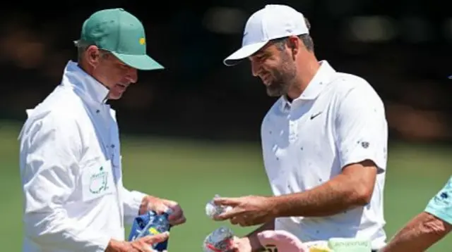 Scottie Scheffler at the Masters